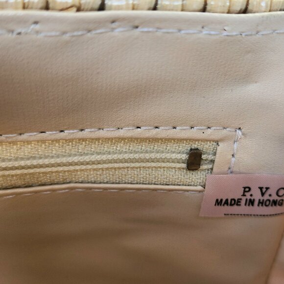 Vintage - Beige - PVC - Crossbody Bag - Made in HongKong - Picture 3 of 10